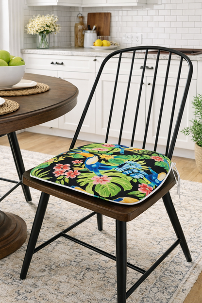 Set of Four Water Repellent Patio Chair Cushions
