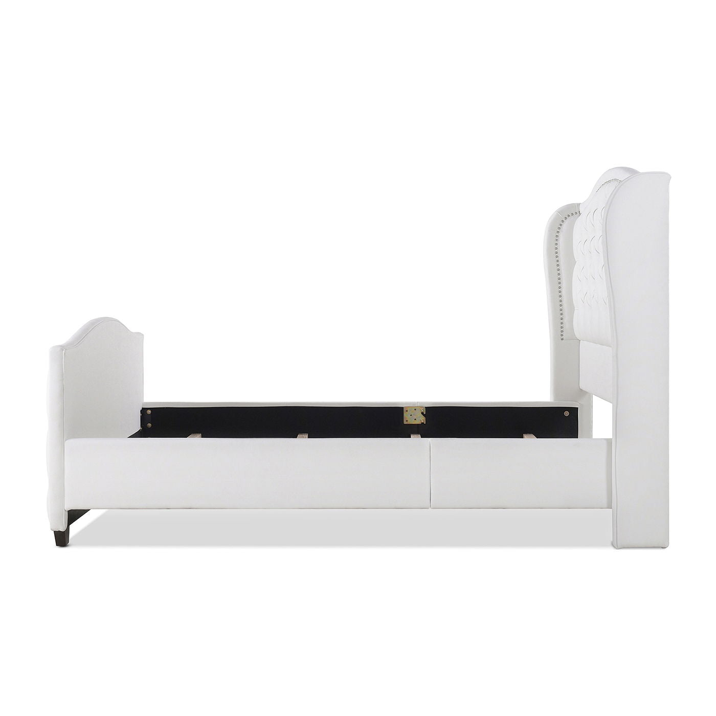 Solid Upholstered Bed Frame and Headboard Set