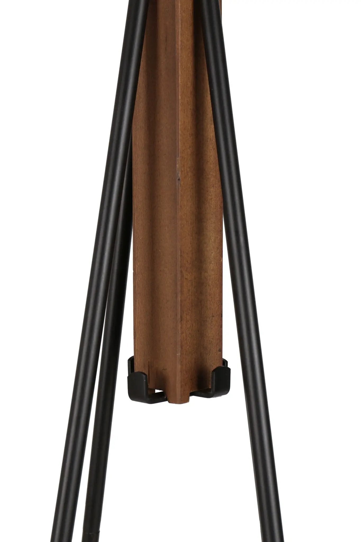 Coat rack reclaimed wood post with black metal hooks natural finish Unique Piece Furniture on Tampa Home & Garden Store