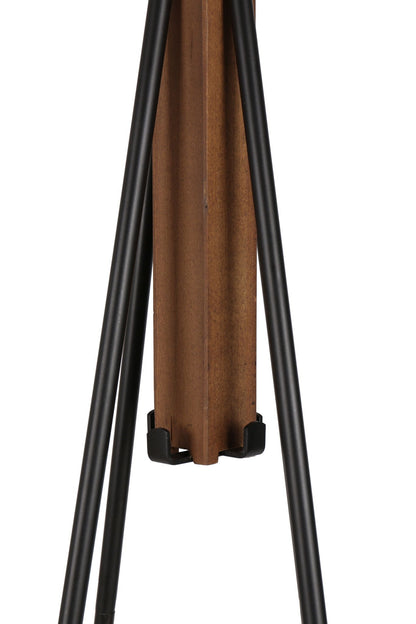 Freestanding coat rack with reclaimed wood column and black metal hooks, natural finish HouseOfZazla on Tampa Home & Garden Store