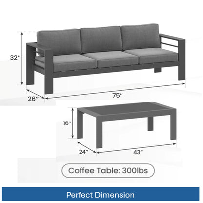 Heavy Duty Patio Set And The Thick Soft Cushions