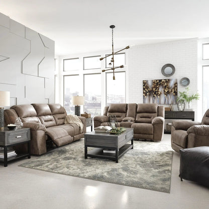 Stoneland Power Reclining Sofa sectional in brown leather by Unique Piece Furniture on Tampa Home & Garden Store
