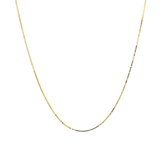 10k yellow gold box chain necklace 0.45mm, Bids.com on Tampa Home & Garden Store