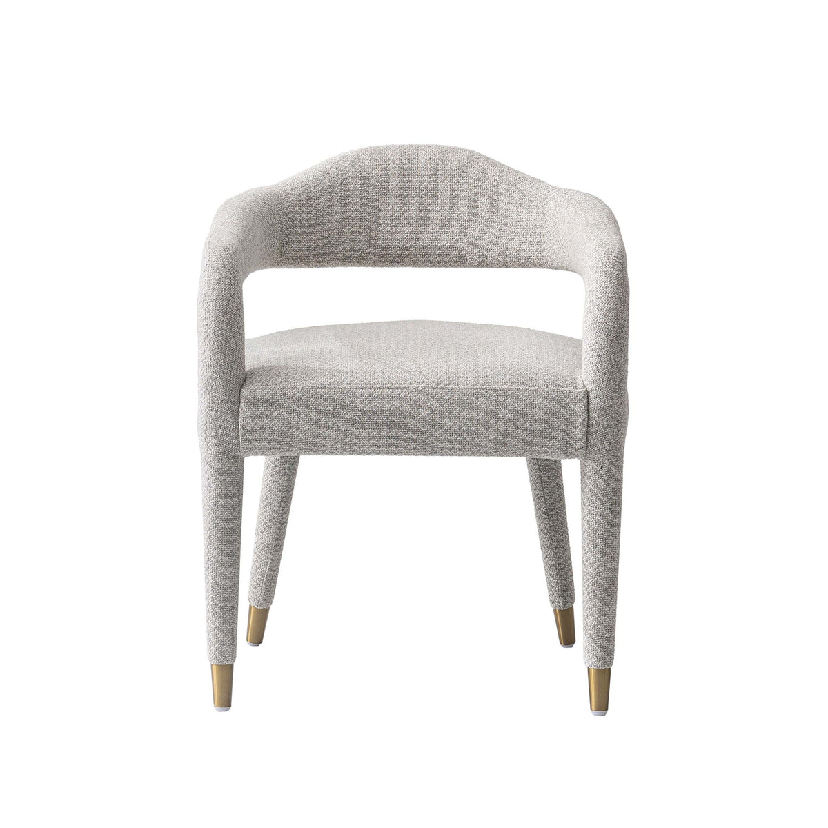 Aspen Solid Wood Mid Century Tweed Armchair