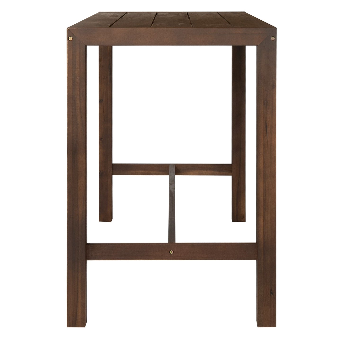 Patio bar table by HouseOfZazla in dark brown wood, 5 Piece Outdoor Set on Tampa Home & Garden Store