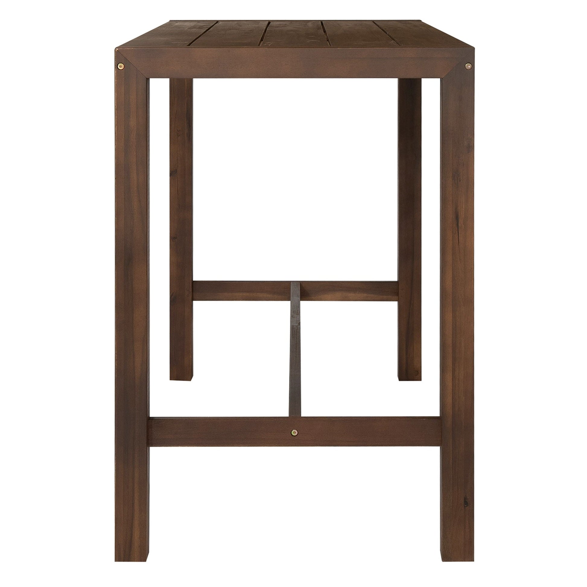 Patio bar table by HouseOfZazla in dark brown wood, 5 Piece Outdoor Set on Tampa Home & Garden Store