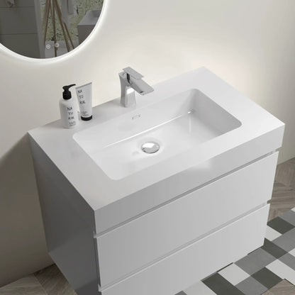 Alice Wall Mounted Floating Vanity With Sink