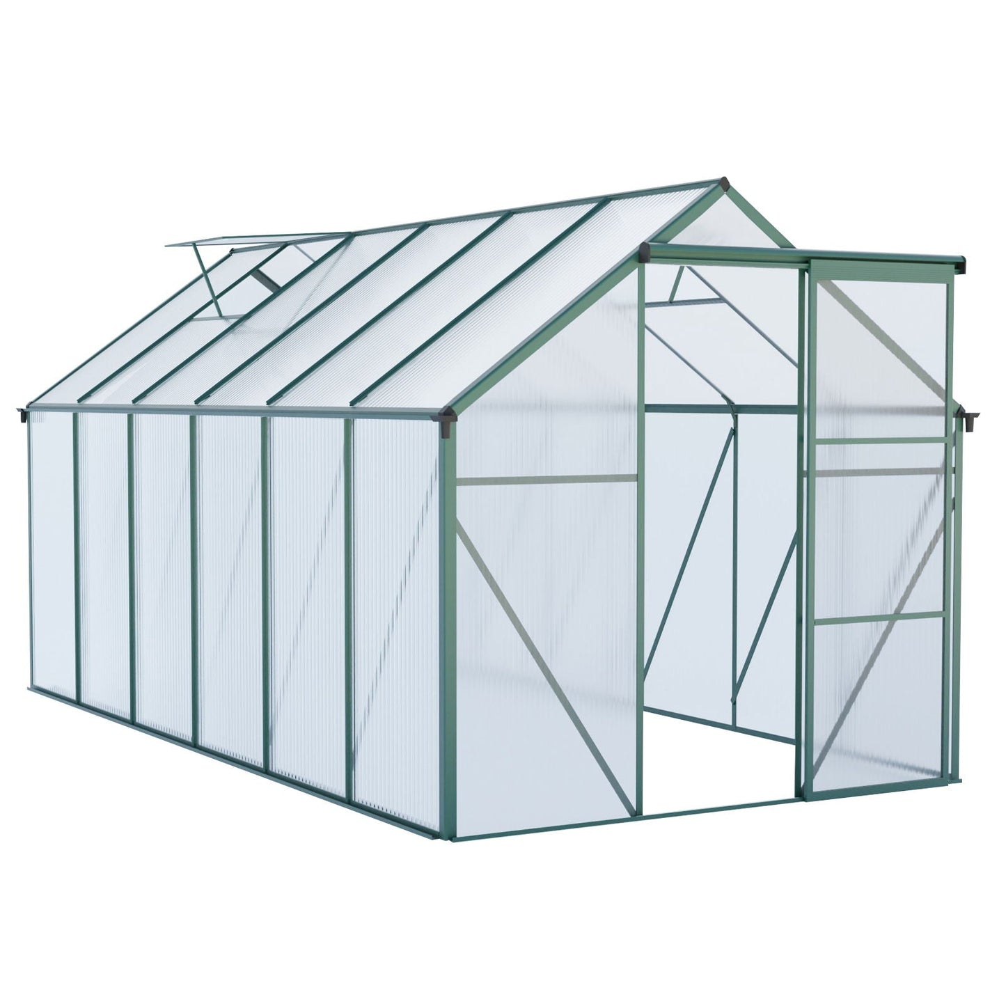 Outdoor Polycarbonate House and Raised Metal Base