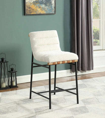 Lahni Boucle Fabric Counter Height Dining Chair