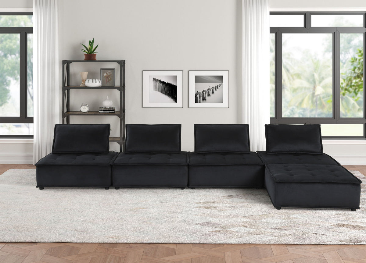 Modern Anna Tufted Modular Sofa And The Comfort