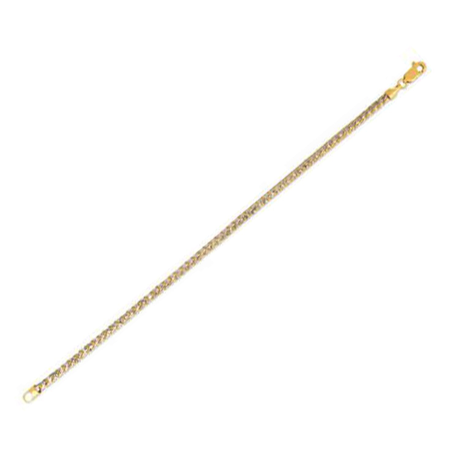 14k yellow gold round pave Franco chain necklace 3.15 mm Bids.com on Tampa Home & Garden Store