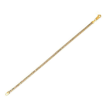 14k yellow gold round pave Franco chain necklace 3.15 mm Bids.com on Tampa Home & Garden Store