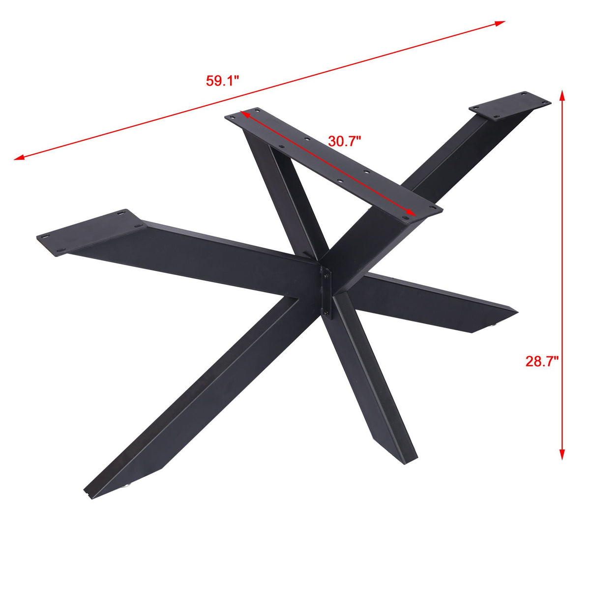 Steel Table Base with Spider Legs black finish HouseOfZazla on Tampa Home & Garden Store