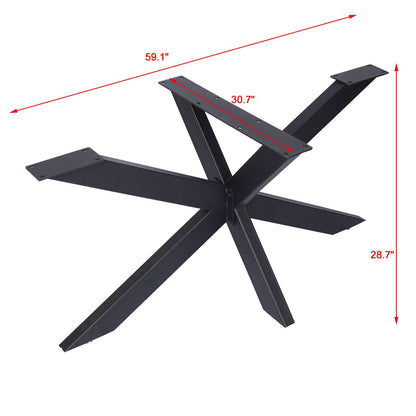 Steel Table Base with Spider Legs black finish HouseOfZazla on Tampa Home & Garden Store