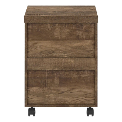 File cabinet rolling storage drawers printer stand brown wood finish Unique Piece Furniture on Tampa Home & Garden Store