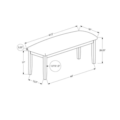 Durable Rectangular Upholstered Hallway Bench