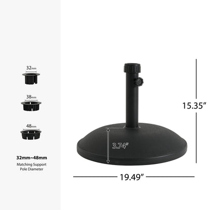 Ander Outdoor 55 Pound Round Umbrella Base
