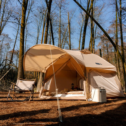 Outdoor Thickened Rainproof Portable Folding Automatic Camping Tent by My Store beige on Tampa Home & Garden Store