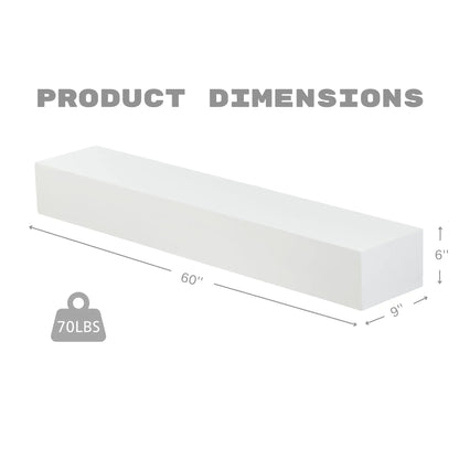 Floating Fireplace Mantel Shelf for Home Decor