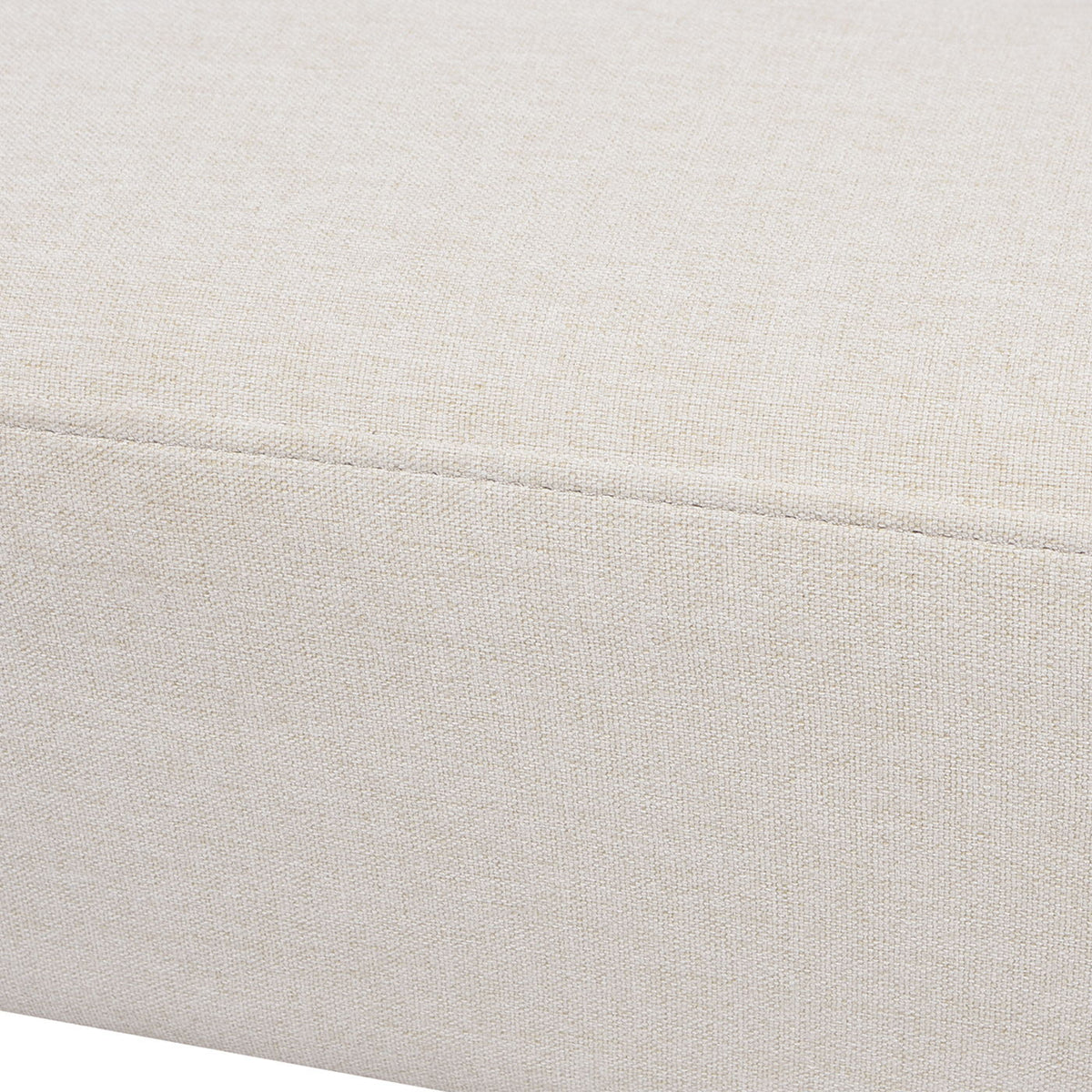 Jared Versatile Roll Arm Tufted Bench Settee beige plush upholstery fabric by HouseOfZazla on Tampa Home & Garden Store