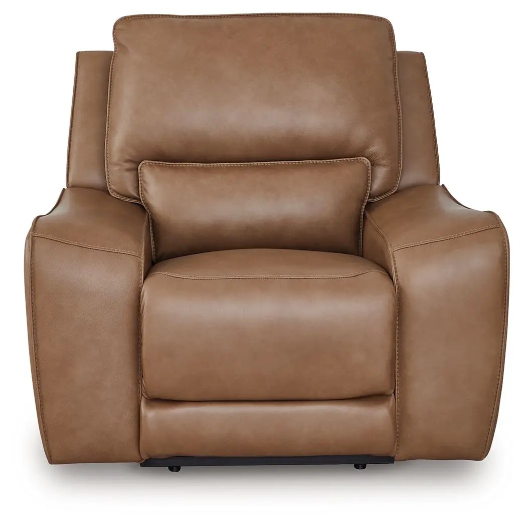 DeepWakes Power Recliner With Adjustable Headrest brown leather by Unique Piece Furniture on Tampa Home & Garden Store