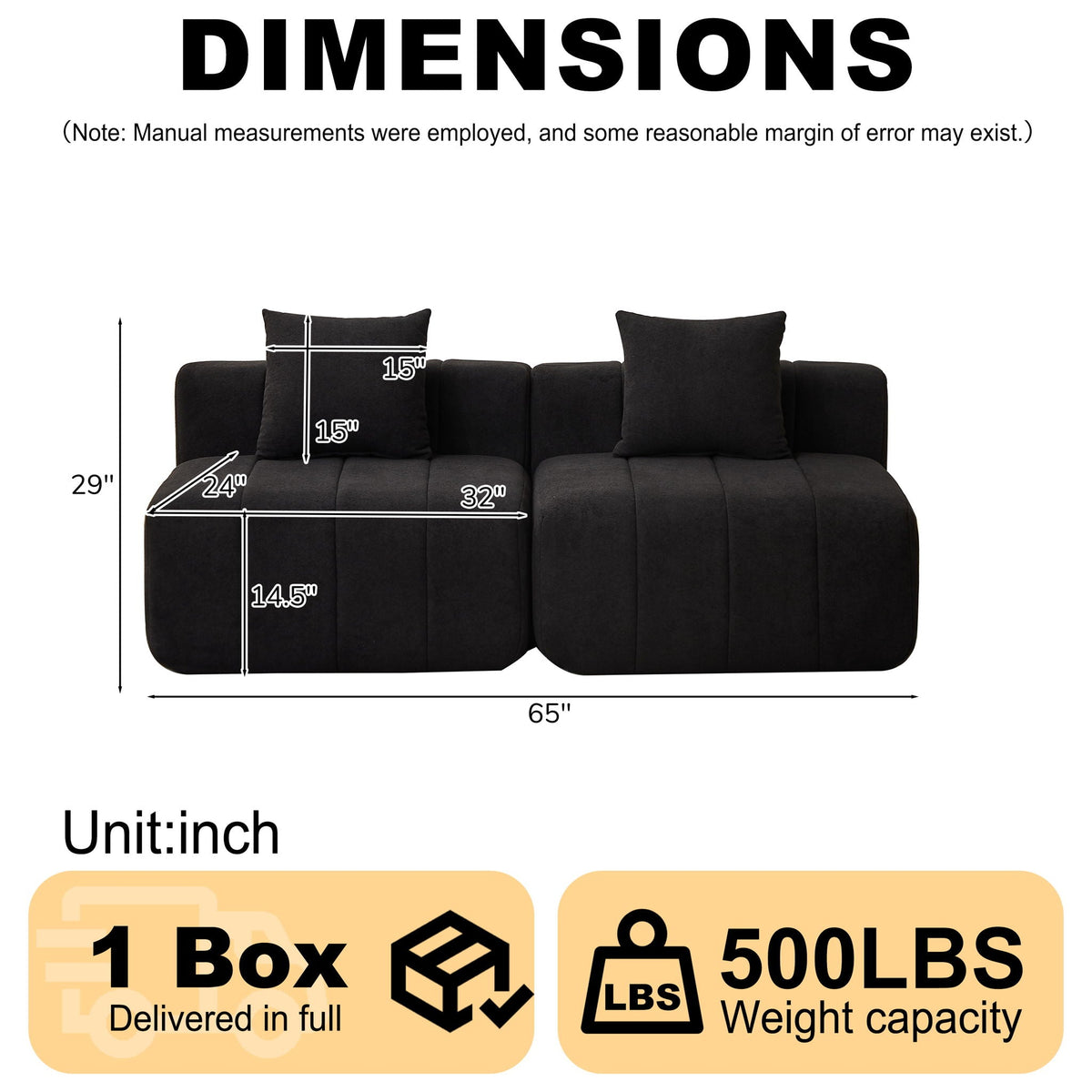 Symmetrical Modular Sofa And Piano Key Design