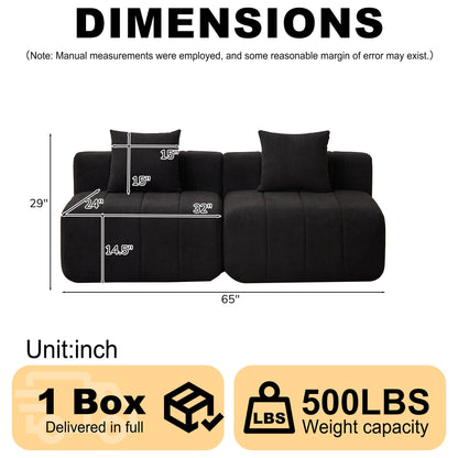 Symmetrical Modular Sofa And Piano Key Design