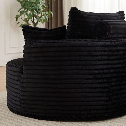 Modern single sofa with a backrest pillow