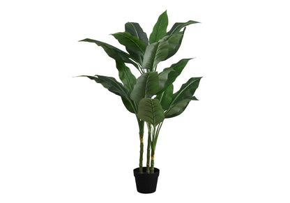 Artificial evergreen plant 42in tall in black pot with green leaves Unique Piece Furniture on Tampa Home & Garden Store
