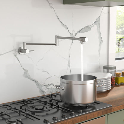 Modern Folding Wall Mount Pot Filler Faucet