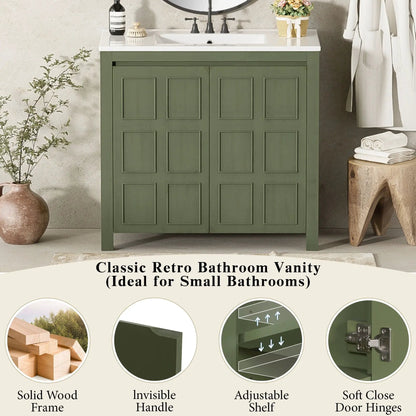 Bathroom Vanity Organizer with Sink and Cabinet