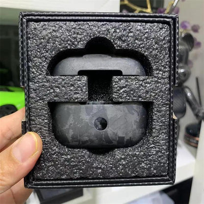Bluetooth earbuds case carbon fiber forged in black/gray, foam packaging FLIPSTYLEZLLC on Tampa Home & Garden Store