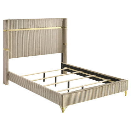 Malcolm Timeless Wingback Upholstered Bed