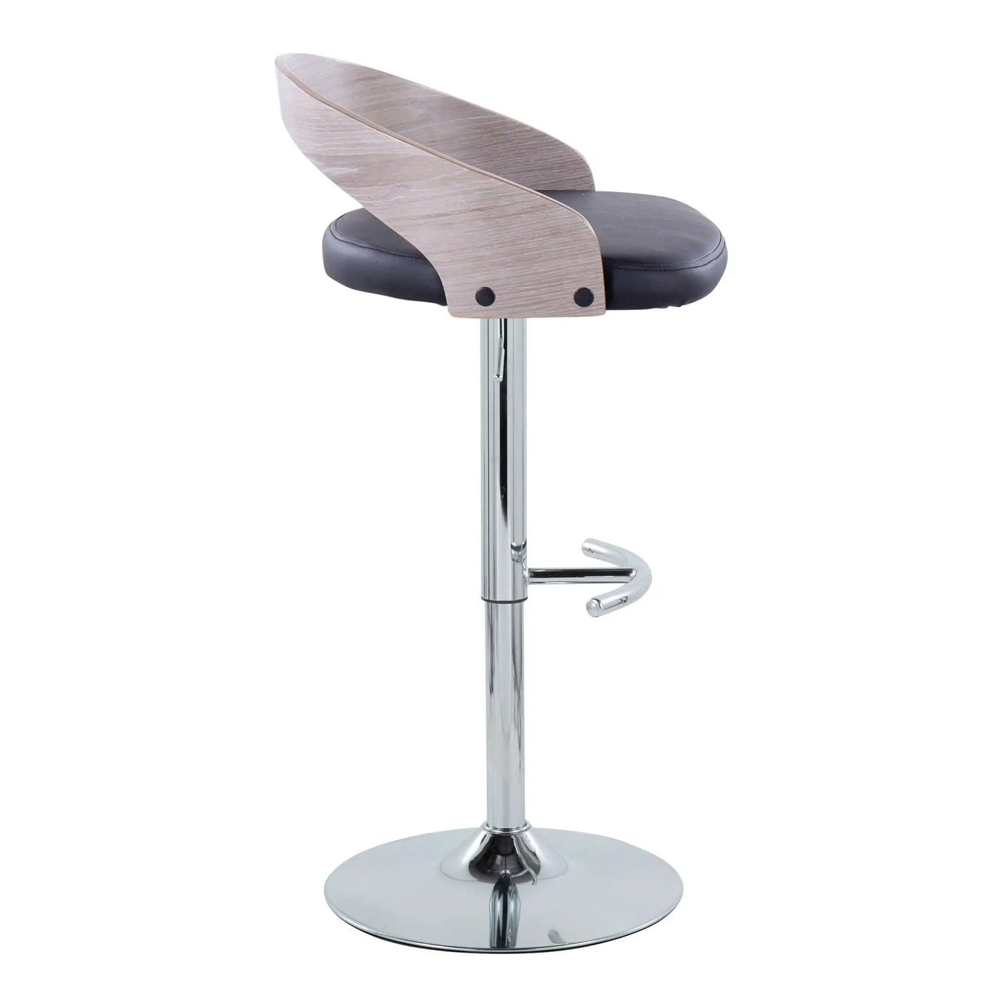 Grotto Adjustable Barstool with Swivel Footrest