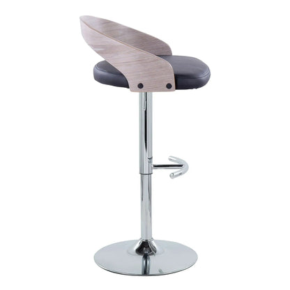Grotto Adjustable Barstool with Swivel Footrest