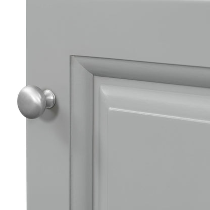Bathroom vanity with sink and adjustable shelf gray finish, metal knob on Tampa Home & Garden Store
