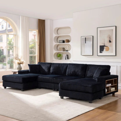 U Shaped Convertible Sofa Four Seater Lounge