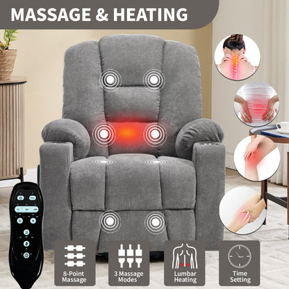 Power Lift Recliner Chair With Massage and Heat