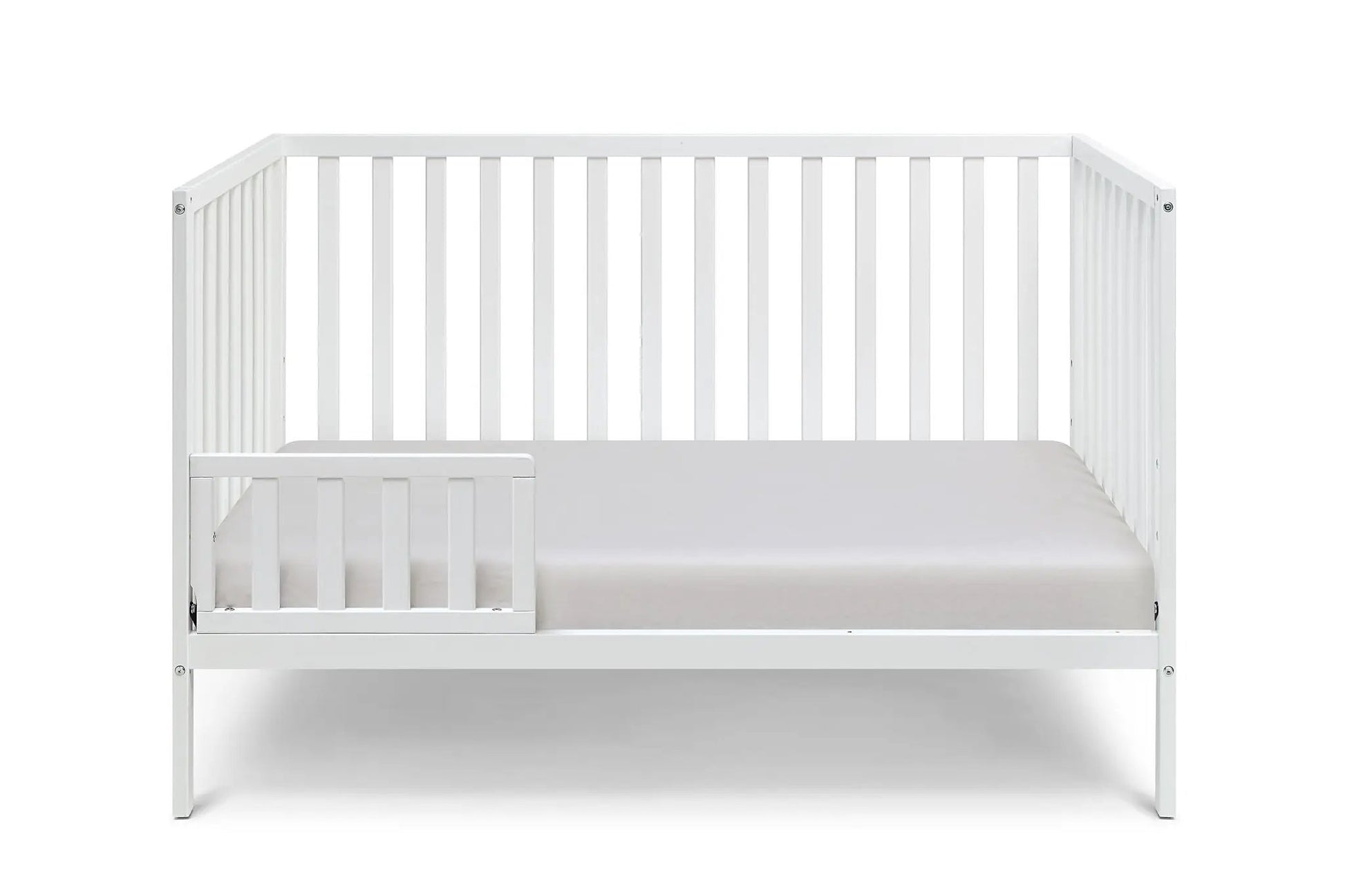 Palmer 3-in-1 Convertible Island Crib white with slatted sides by Unique Piece Furniture on Tampa Home & Garden Store