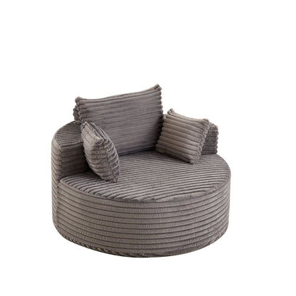 Modern single sofa with a backrest pillow