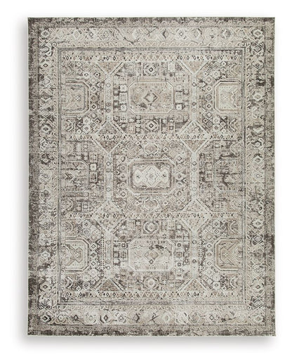 Junley rug, area rug by Unique Piece Furniture in distressed beige-gray oriental pattern on Tampa Home & Garden Store