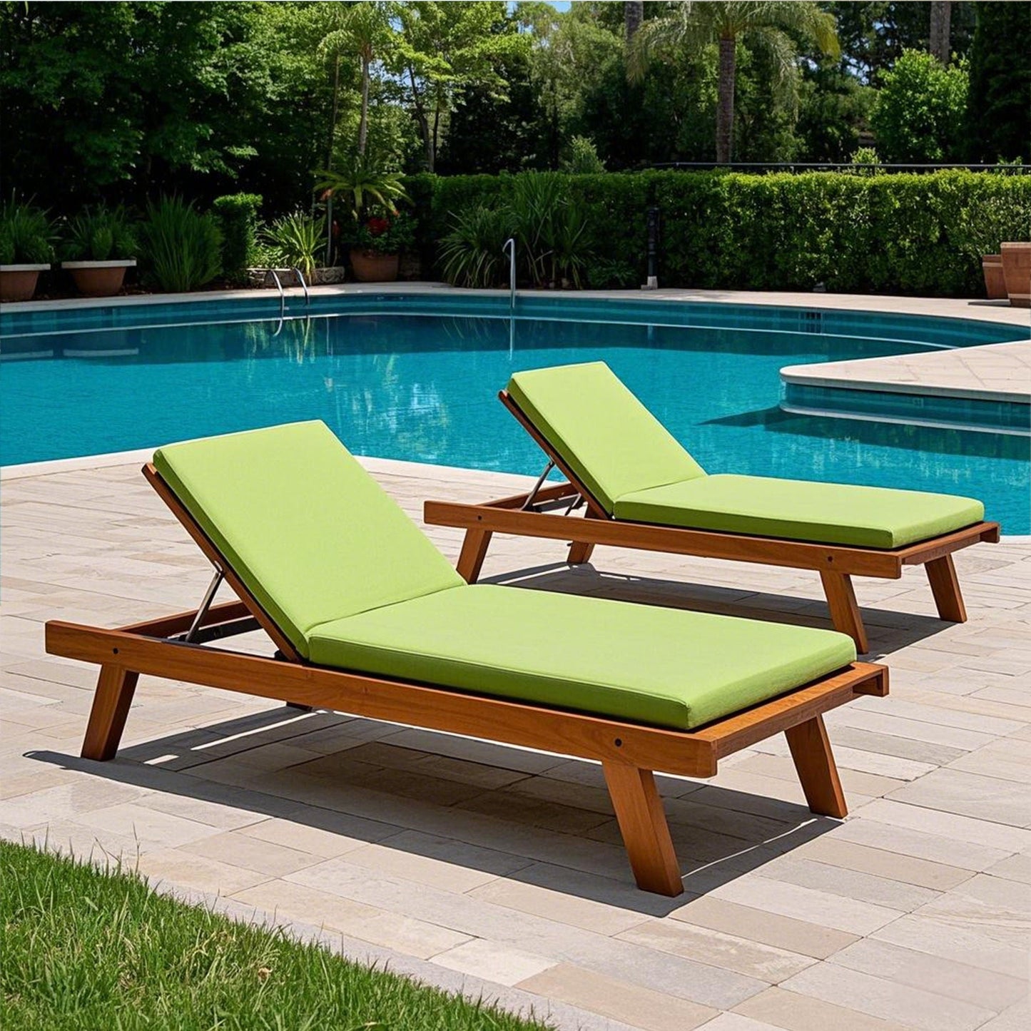 Replacement Outdoor Chaise Cushion And Pillow