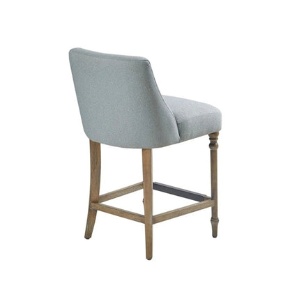 Delaney Counter Stool Blue Upholstered Seat