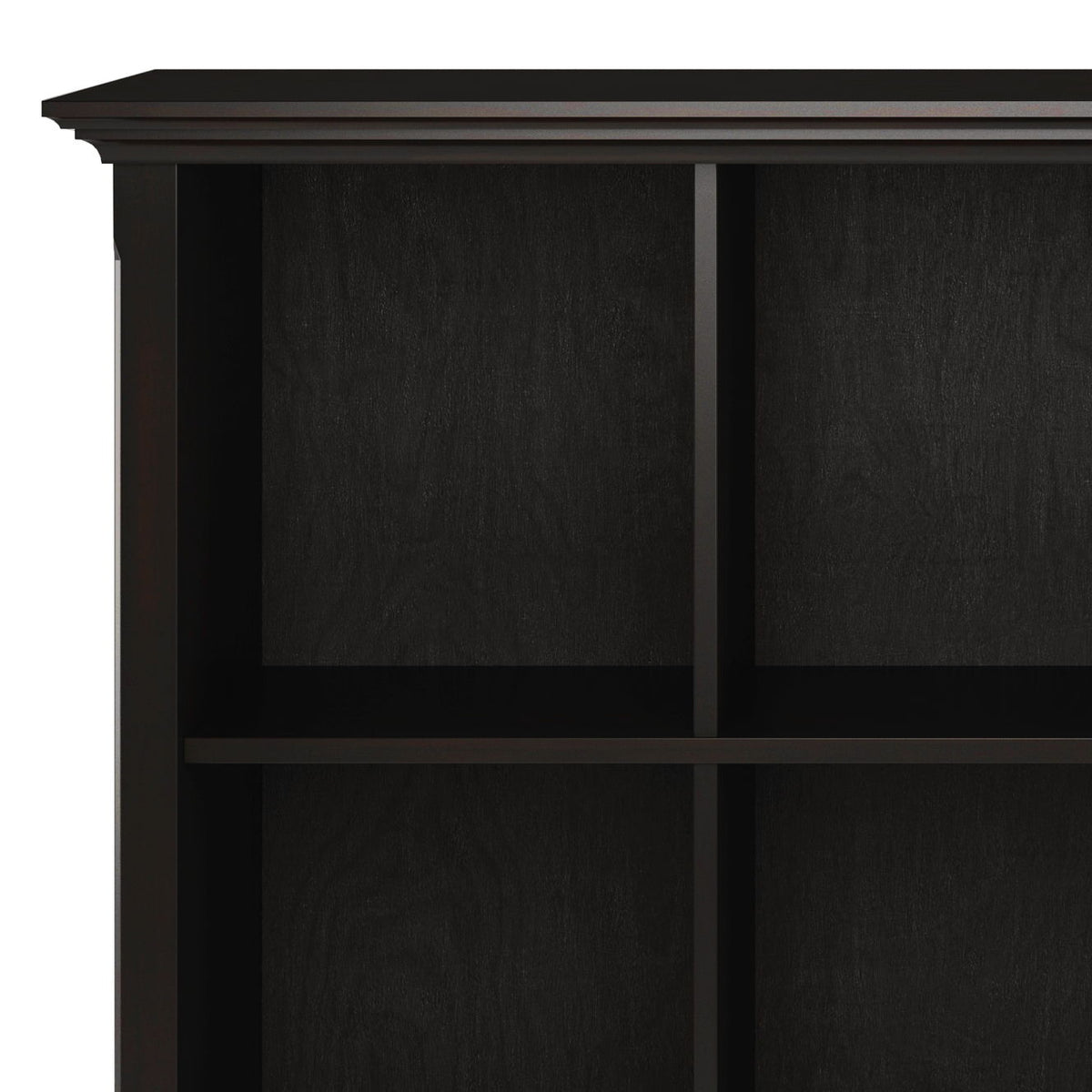 Amherst Cube Storage Bookcase by HouseOfZazla with large cubbies in dark espresso on Tampa Home & Garden Store