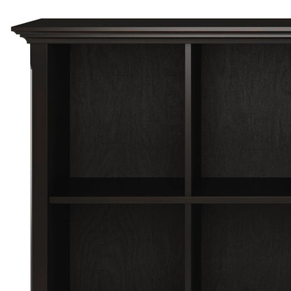 Amherst Cube Storage Bookcase by HouseOfZazla with large cubbies in dark espresso on Tampa Home & Garden Store