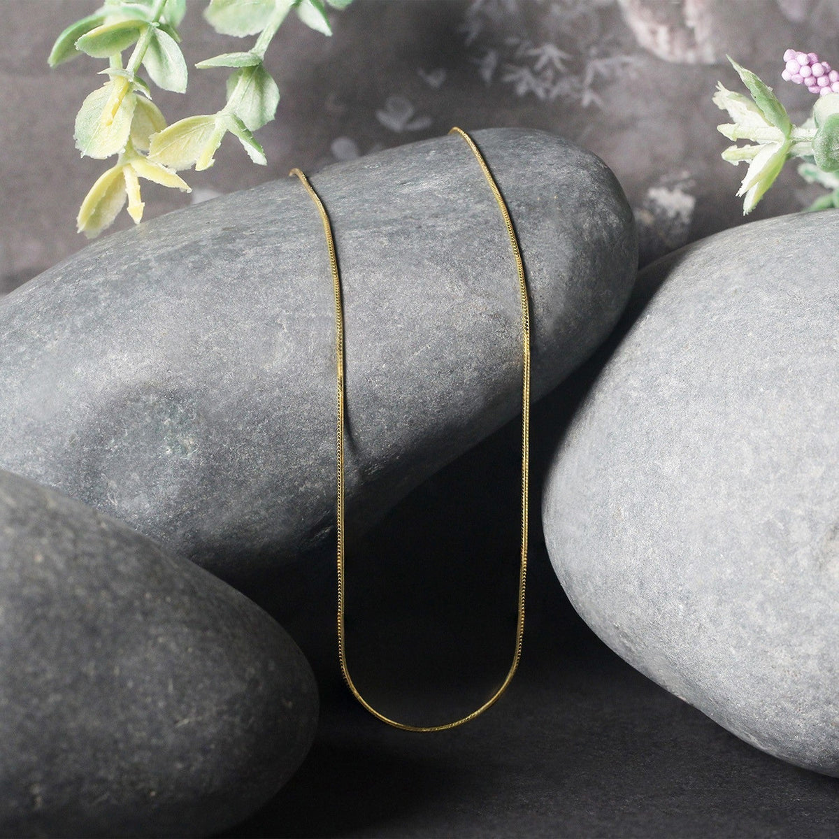 Two 14k Yellow Gold Round Snake Chain Necklaces 0.7mm by Bids.com on Tampa Home & Garden Store