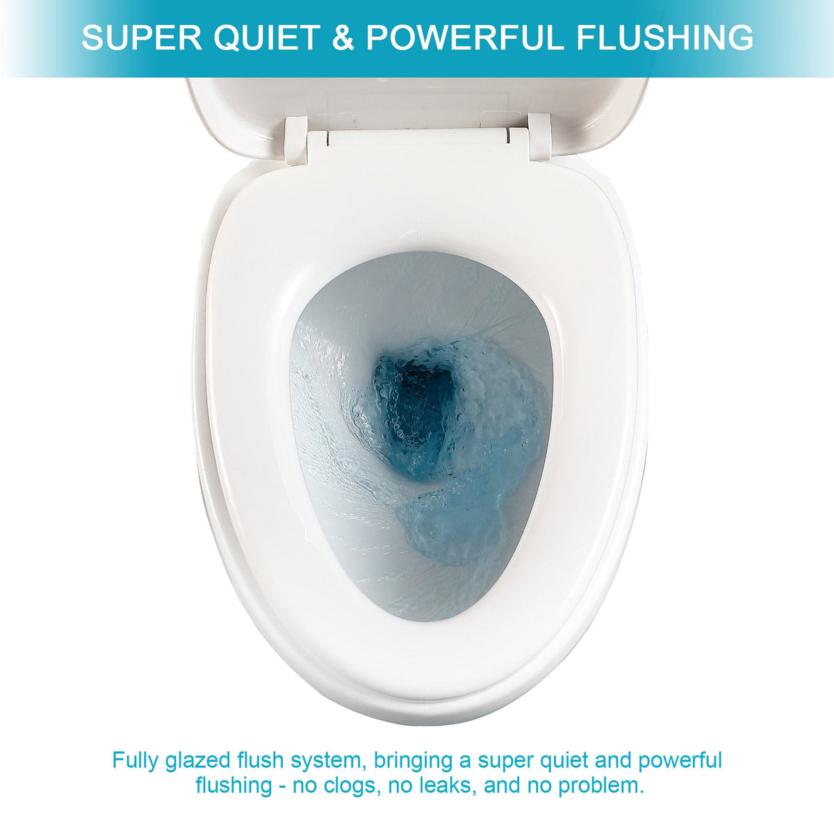 1 Piece Toilet with Dual Flush and Soft Closing Seat, White by HouseOfZazla on Tampa Home & Garden Store