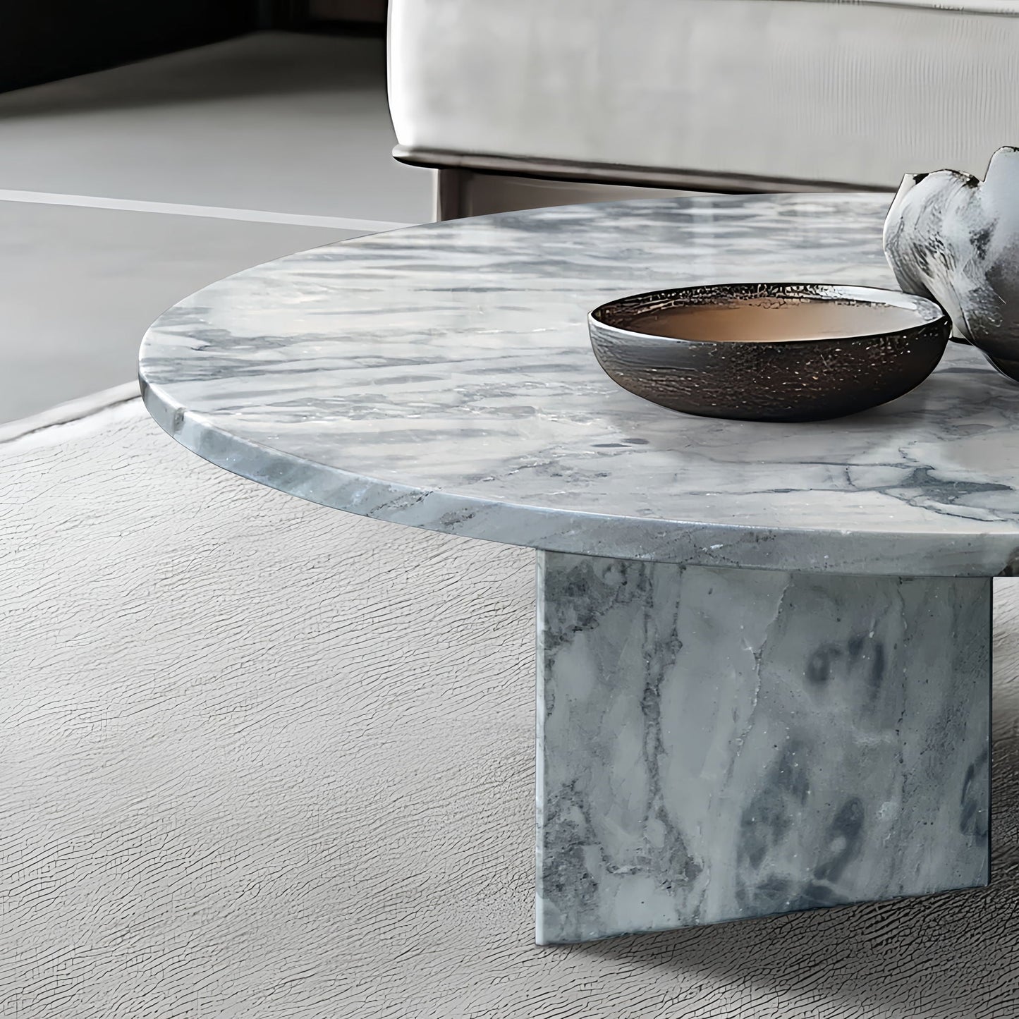 Luxury Marble Coffee Table With Unique Veining