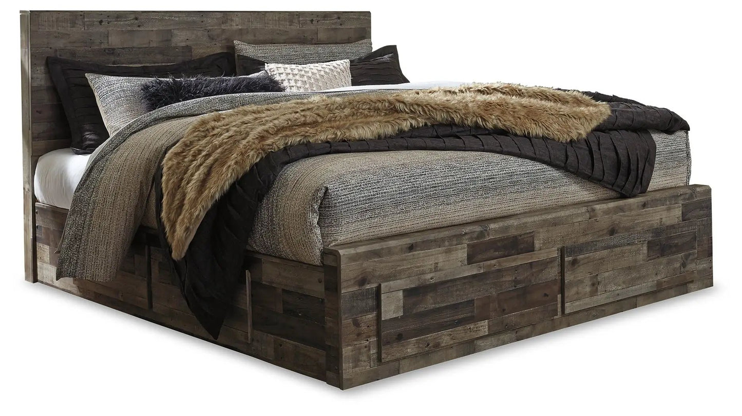 Derekson Panel Bedroom Set with Butcher Block