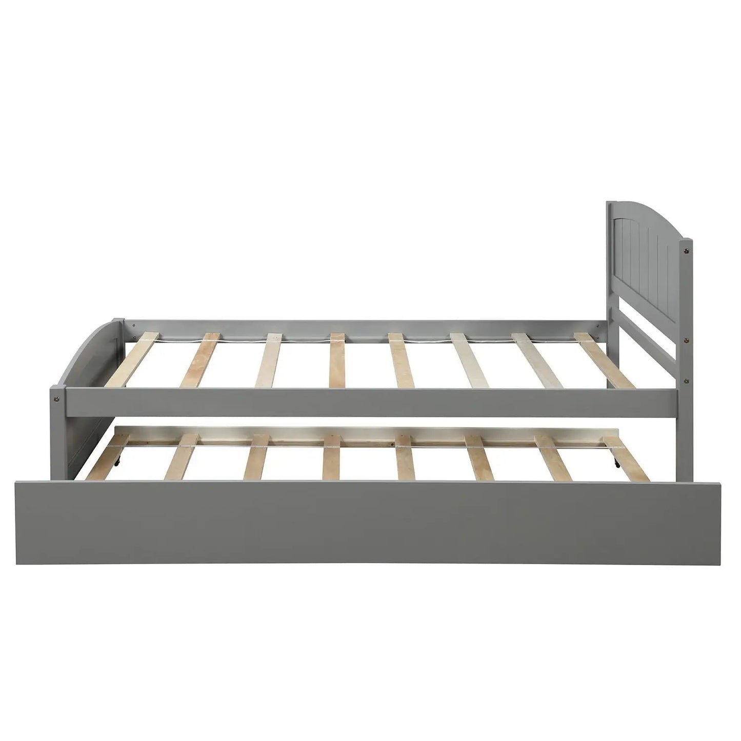 Platform Bed and Headboard With Footboard Slats